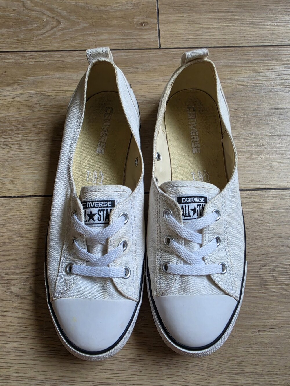 Converse Chuck Taylor All Star Ballet Lace Slip Sneakers in White Size 8.5
